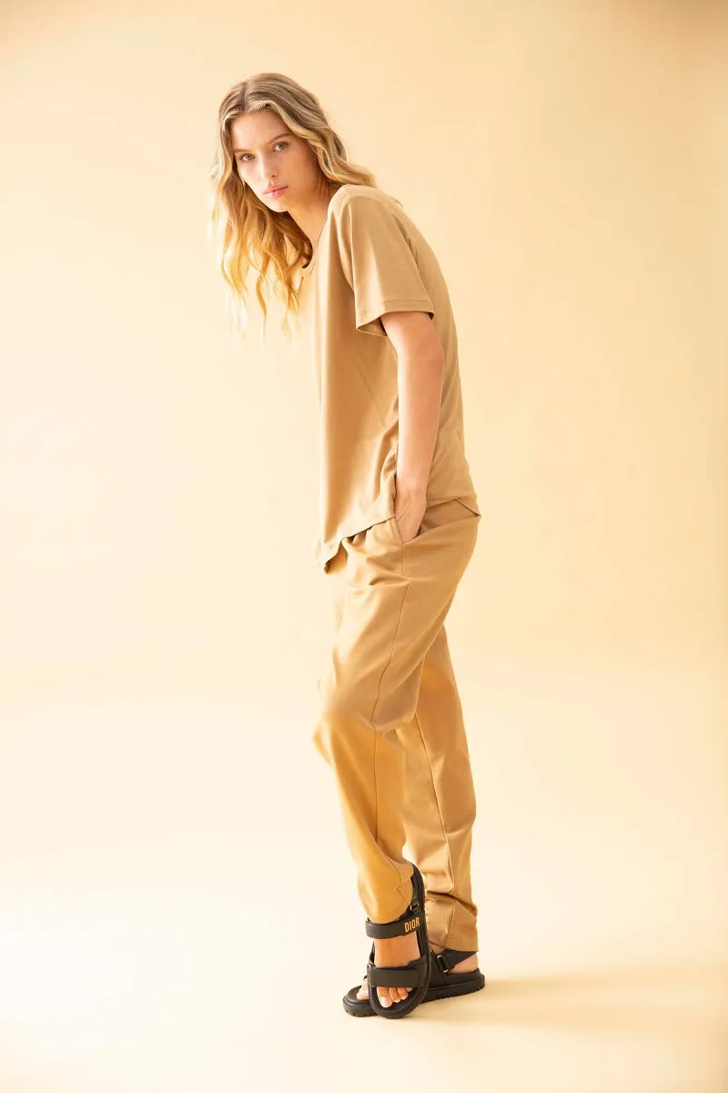 Base Pant in Caramel F095 1655 by Mela Purdie