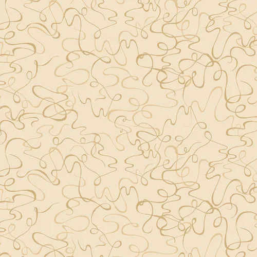 Blank Quilting Beige Abstract Swirl Studio Cotton Prints