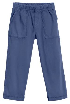 Boys Soft Cotton 3-Pocket Jersey Pants - UPF 50  | Smurf Blue