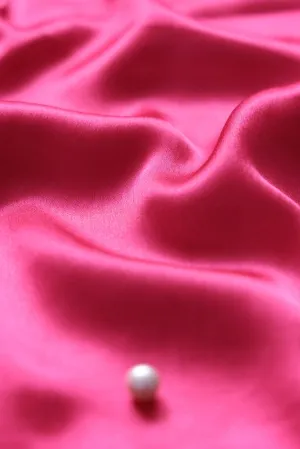 Dark Pink Dyed Satin