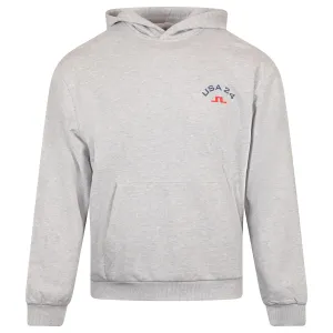 Fabrice Relaxed Fit Cotton Hoodie Light Grey - SU24