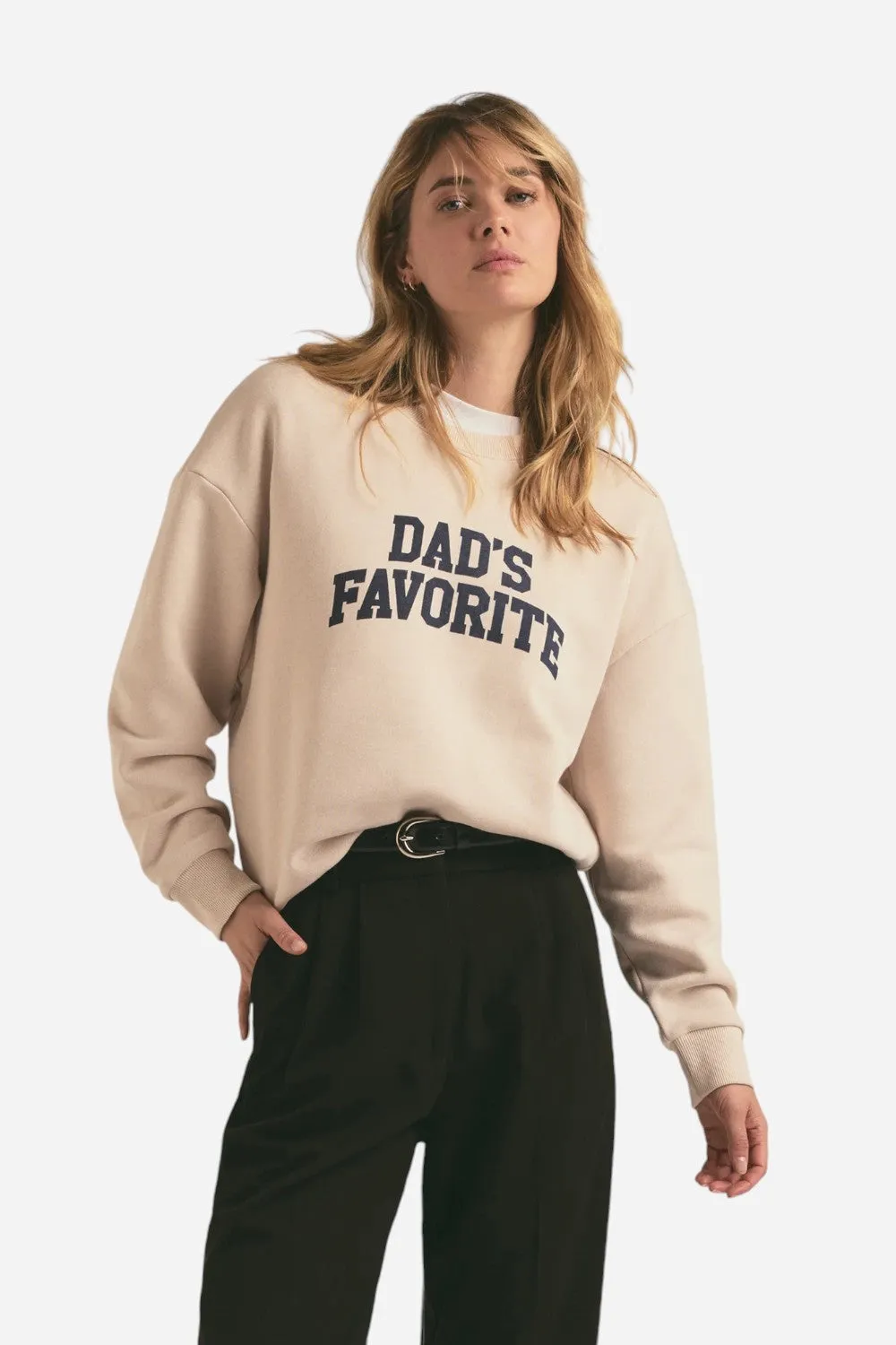 Favorite Daughter Dad's Favorite Sweatshirt Oatmeal