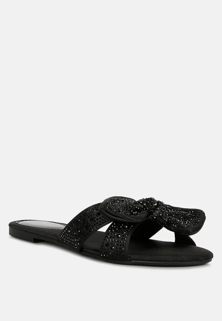 Fleurette Bow Flat Sandals