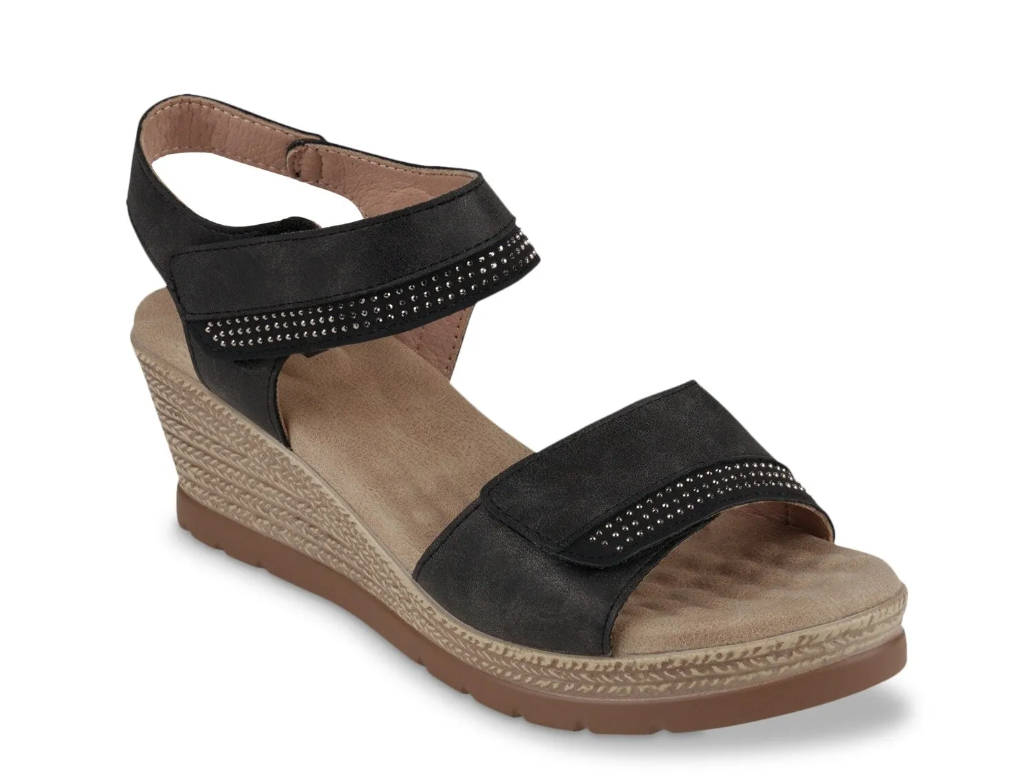 Good Choice Jorda Wedge Sandals, Black