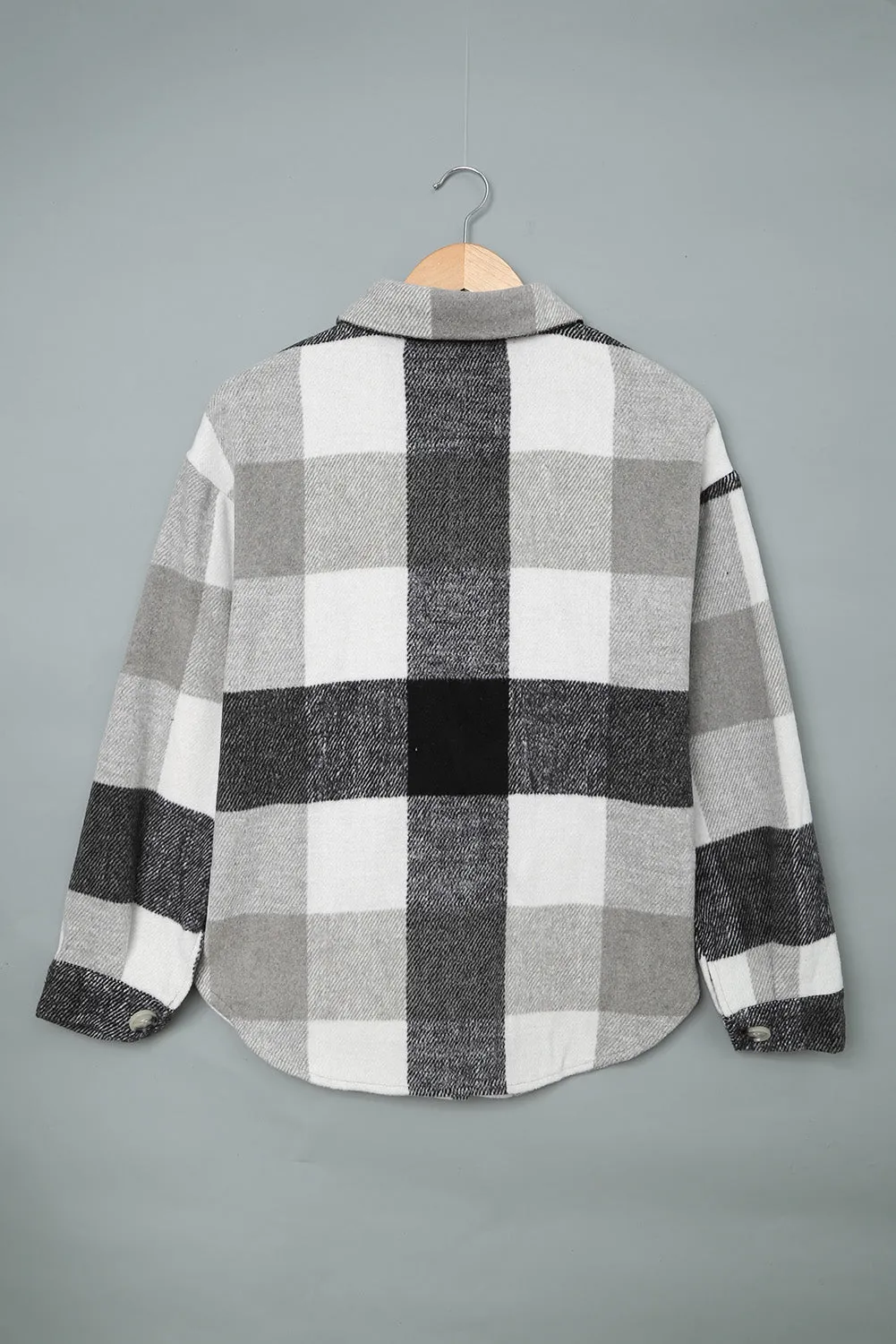 Grey Plaid Shacket