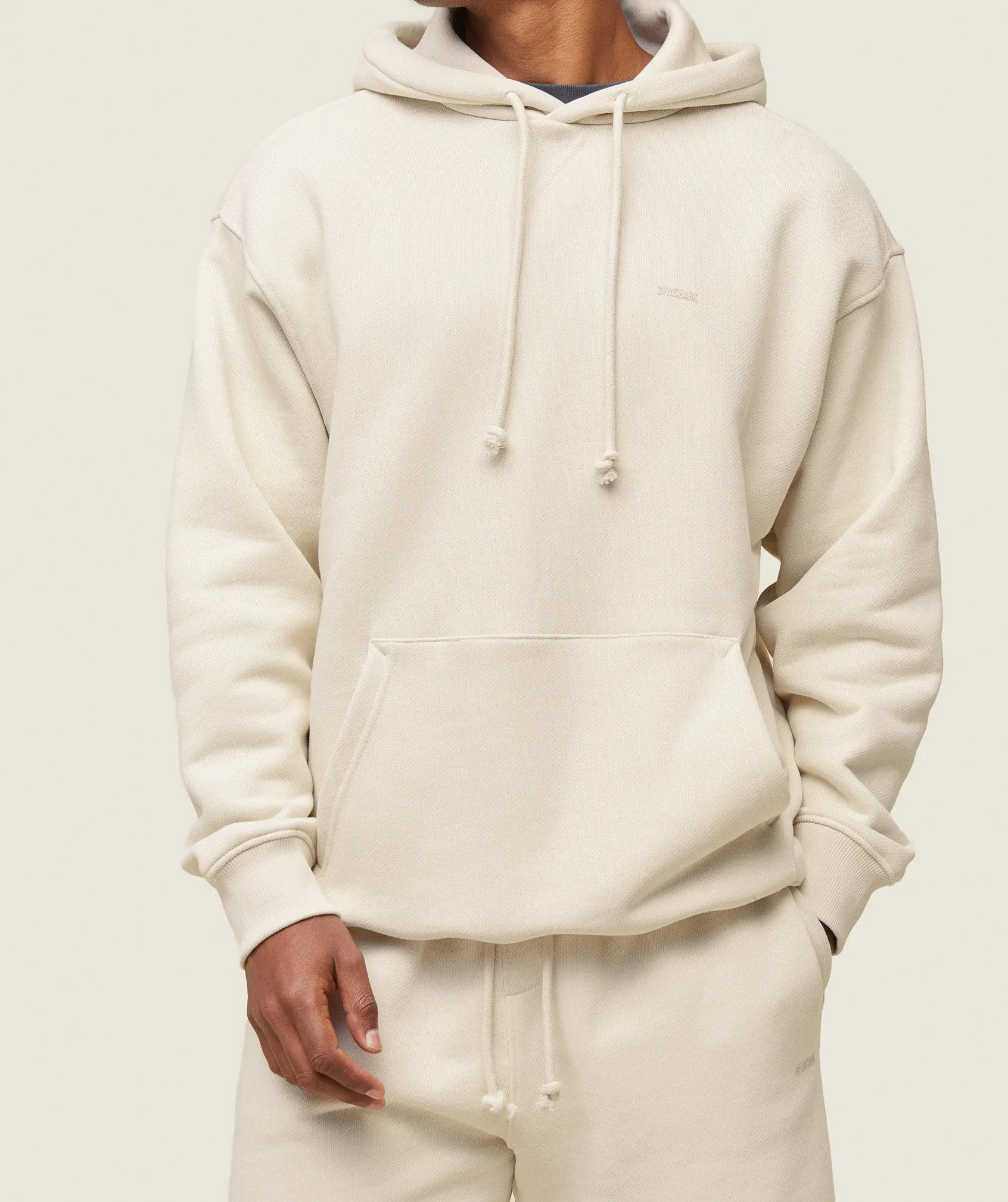 Gymshark everywear Relaxed Hoodie - Oat White