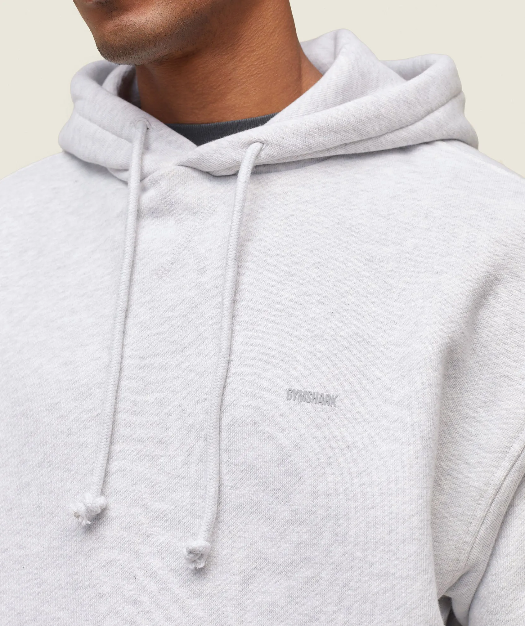 Gymshark everywear Relaxed Hoodie - Soft Grey Marl