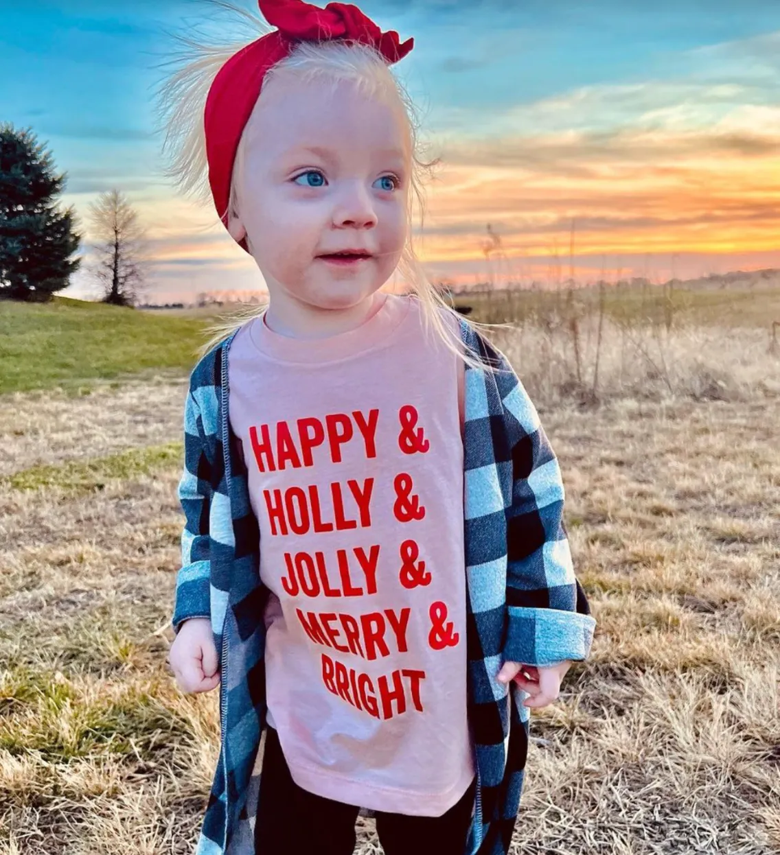 Happy   Holly   Jolly   Merry   Bright - Child Tee