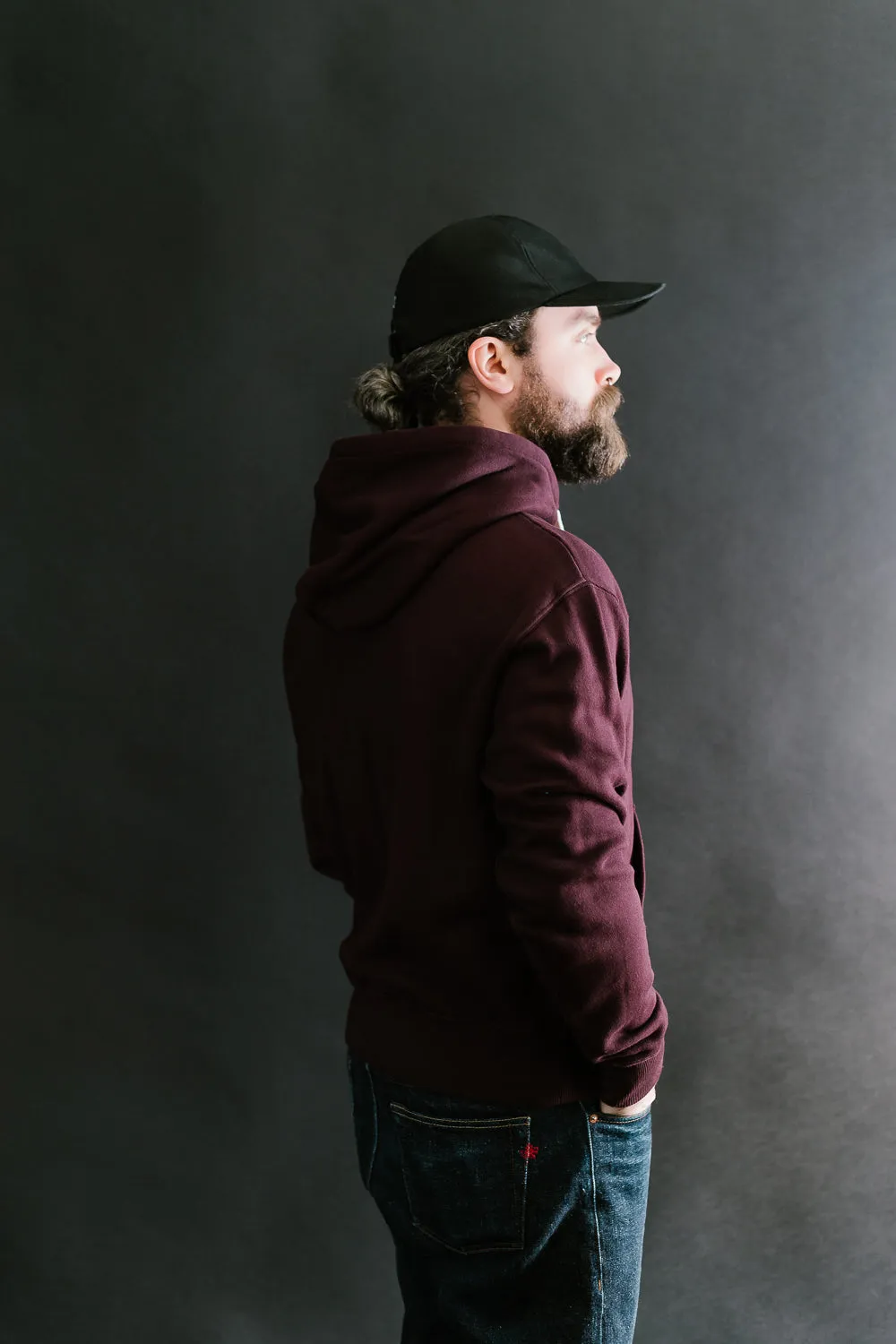 HD31.506 - 13oz Athletic Hoodie Relaxed Fit - Burgundy