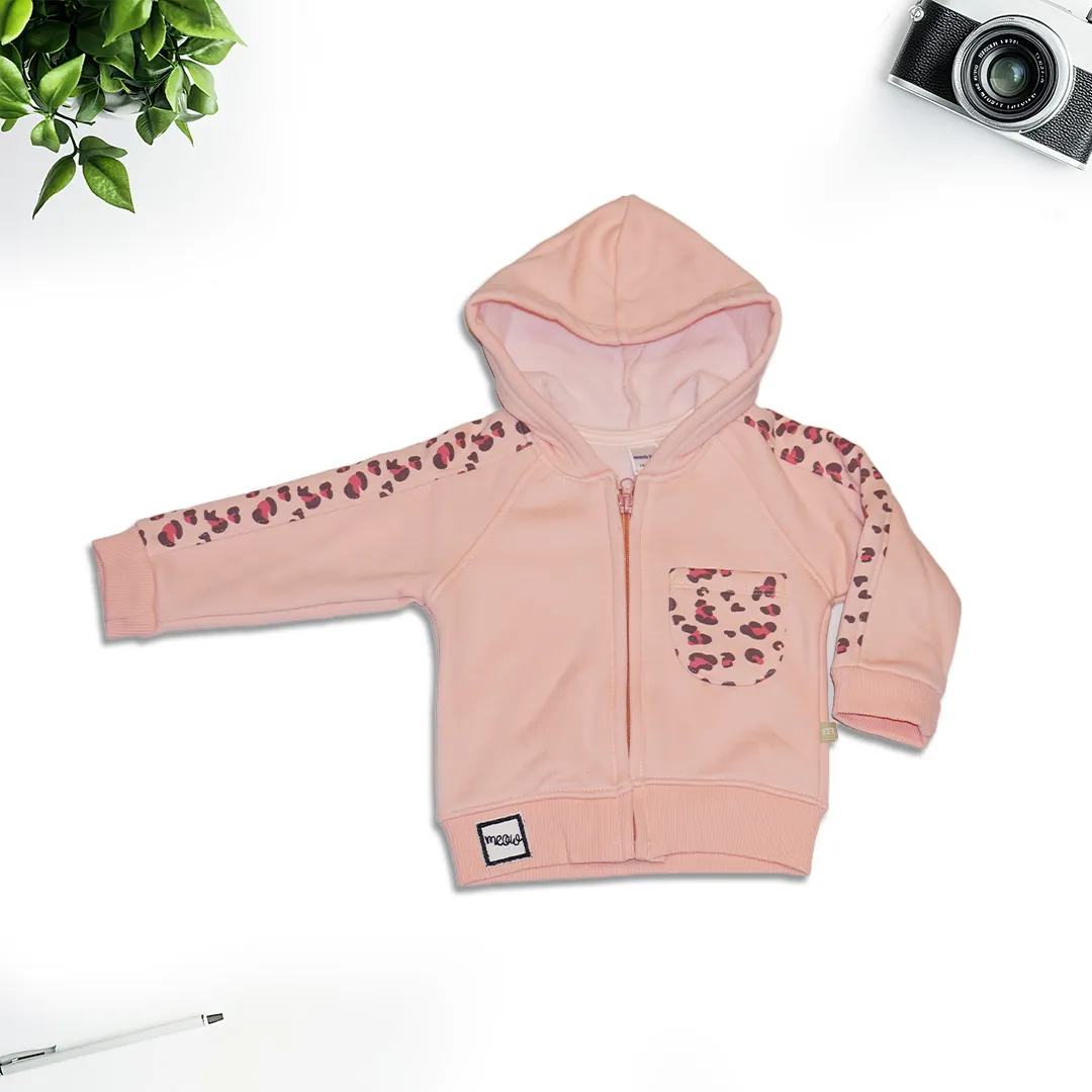 Hoodie and Joggers Set - Pink and Peach