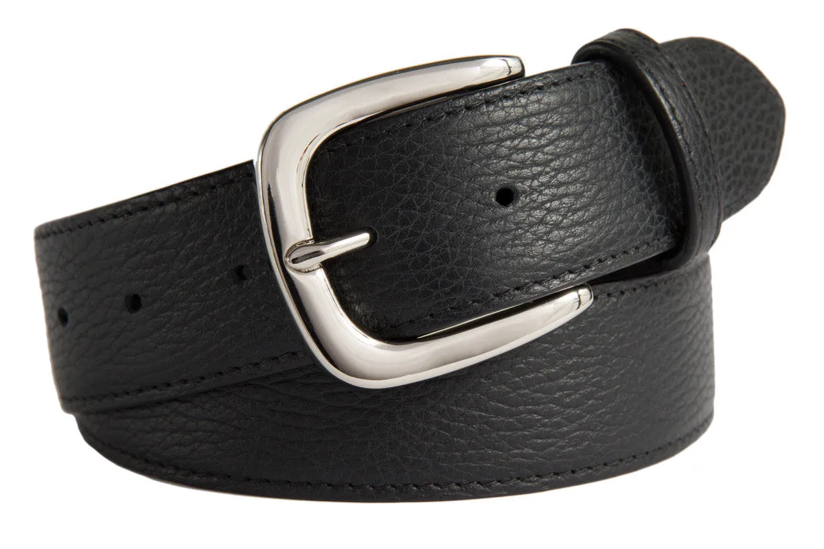 Hudson Belt, (1.5") Shiny Silver Buckle