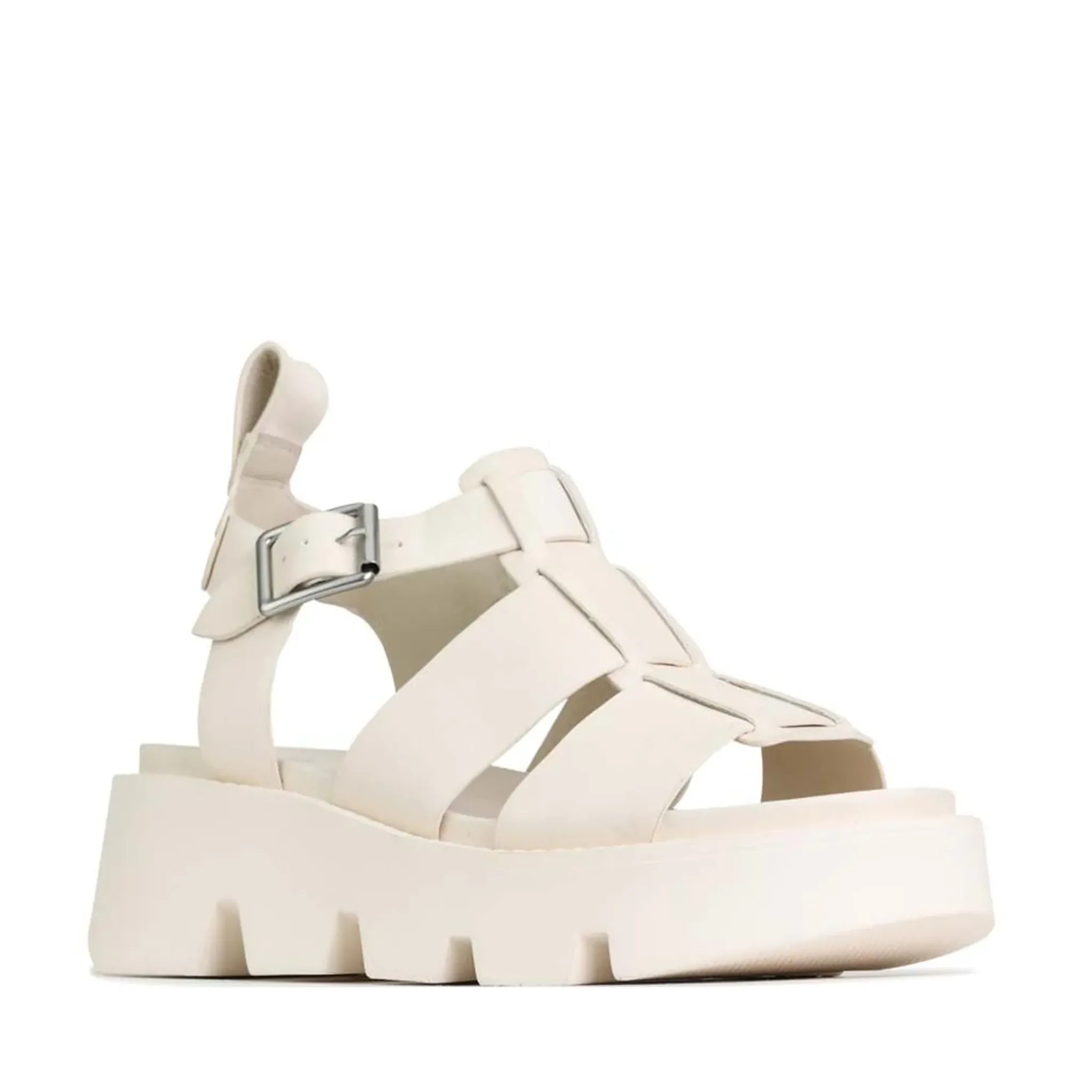 Kailan Platform Sandal in Bone