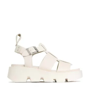 Kailan Platform Sandal in Bone