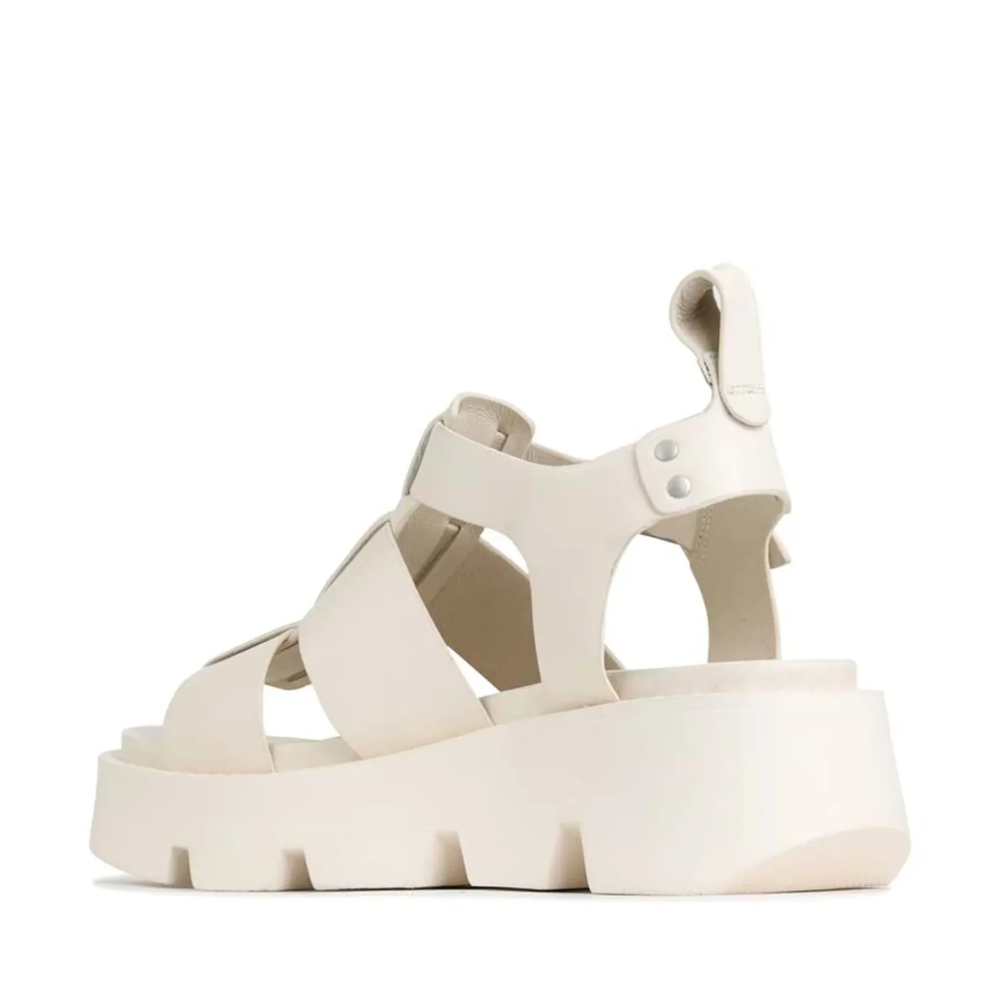 Kailan Platform Sandal in Bone