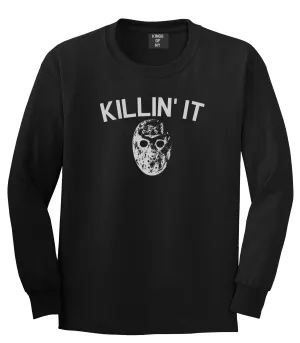 Killin It Jason Mask Mens Long Sleeve T-Shirt