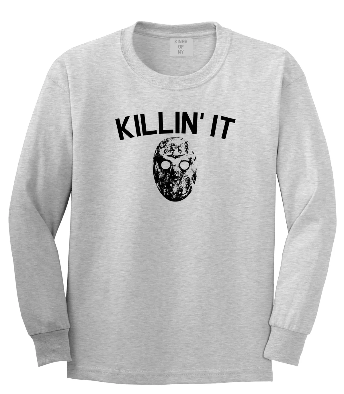 Killin It Jason Mask Mens Long Sleeve T-Shirt