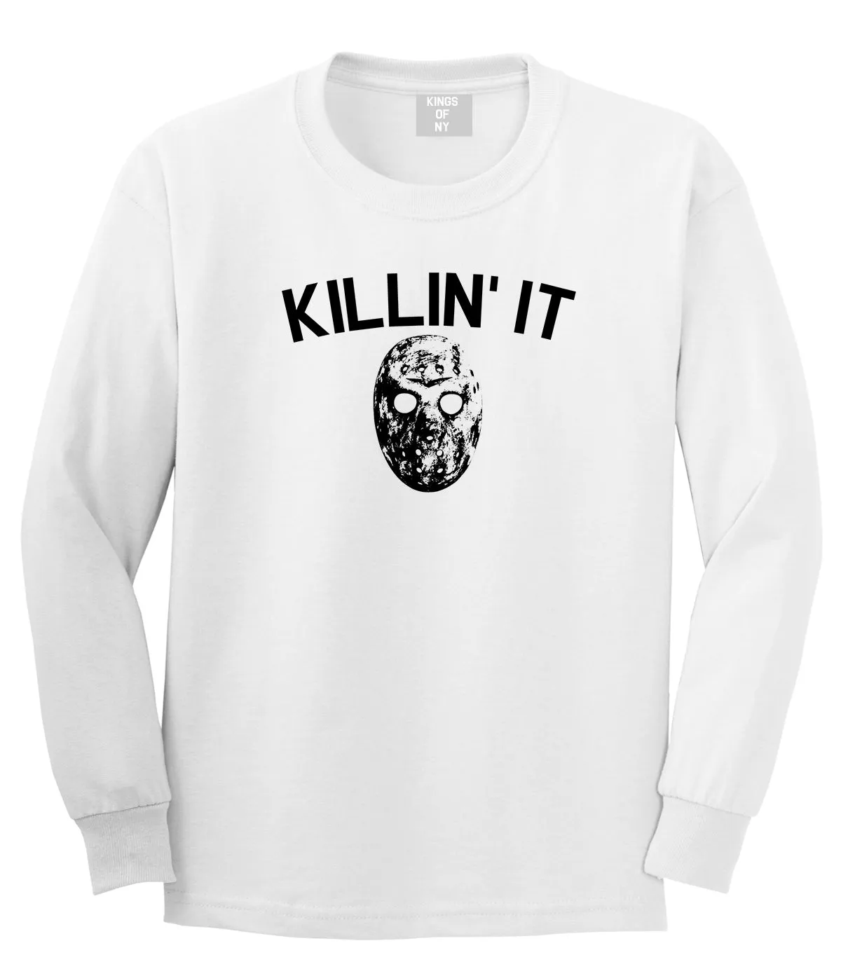 Killin It Jason Mask Mens Long Sleeve T-Shirt