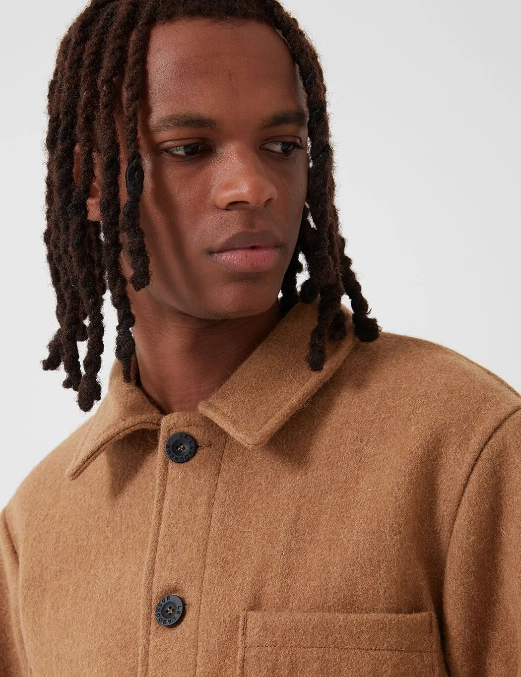 Le Laboureur Wool Work Jacket - Camel