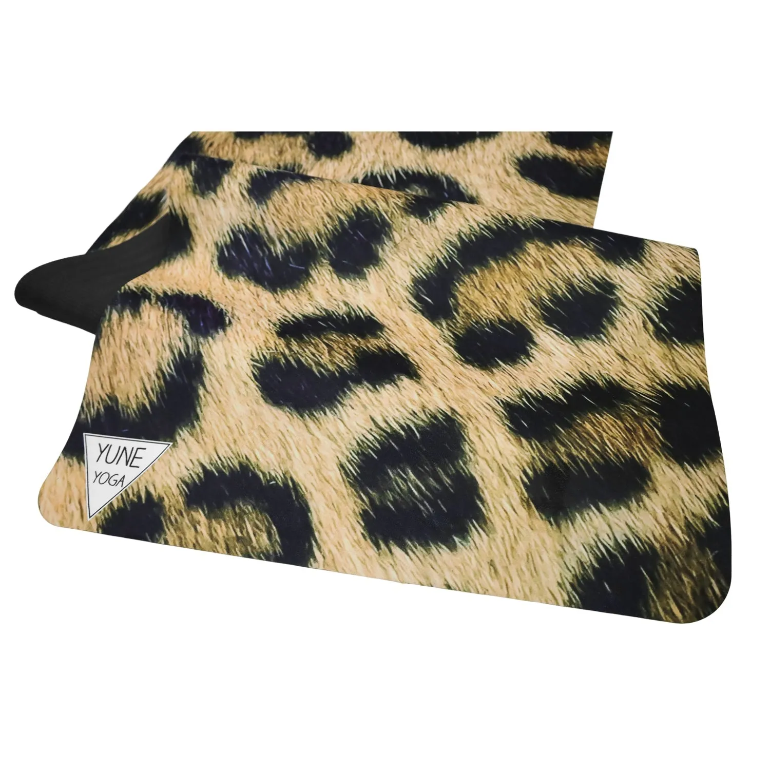 Leopard Foldable Suede Yoga Mat