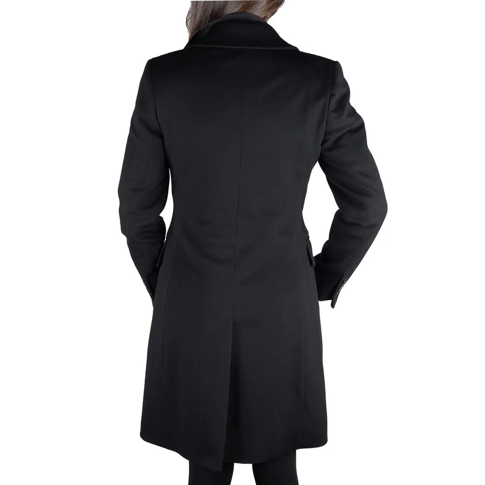 Made in Italy Black Wool Vergine Jackets & Coat