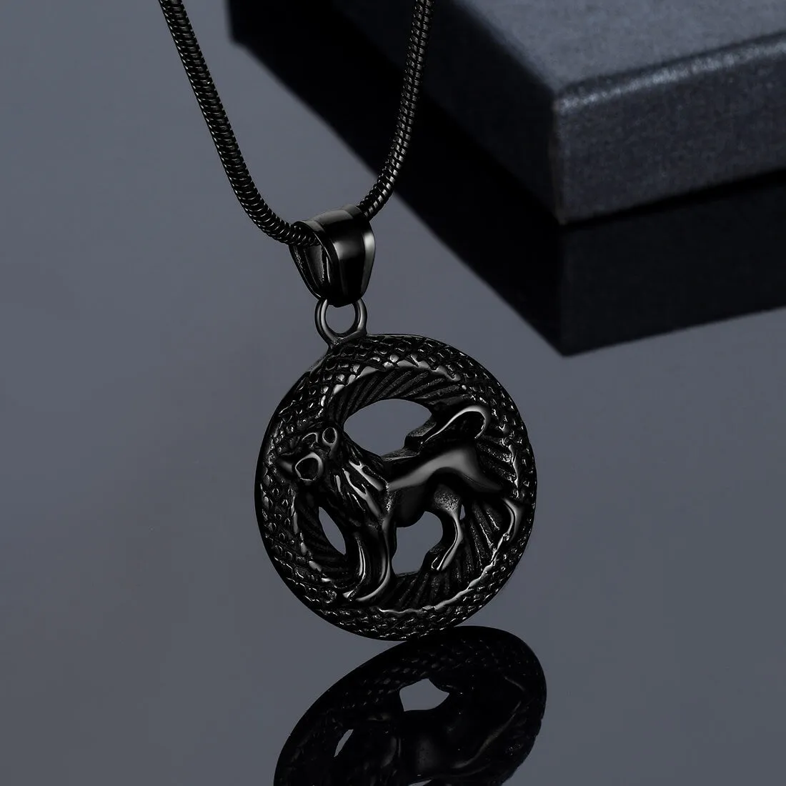 Men Zodiac Leo Necklace Pendant Star Sign Constellation Jewelry Women Boys Girls Birthday Gift