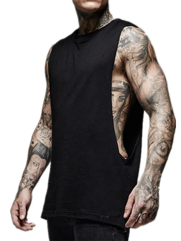 Men's Solid Color Sports Breathable Casual Vest