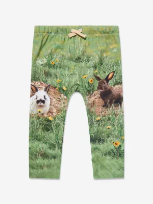 Molo Kids Rabbit Joggers in Green