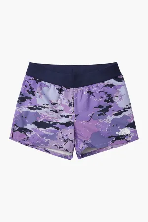 North Face On Mountain Girls Shorts - Sweet Lavender Camo