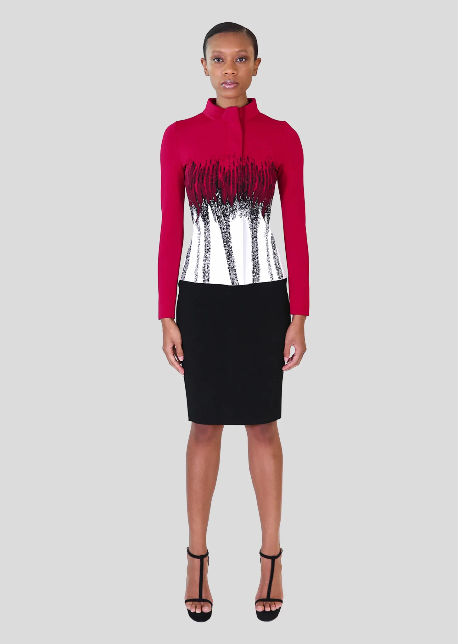 Phillipa - Brush Stroke Ombré Design Jacket