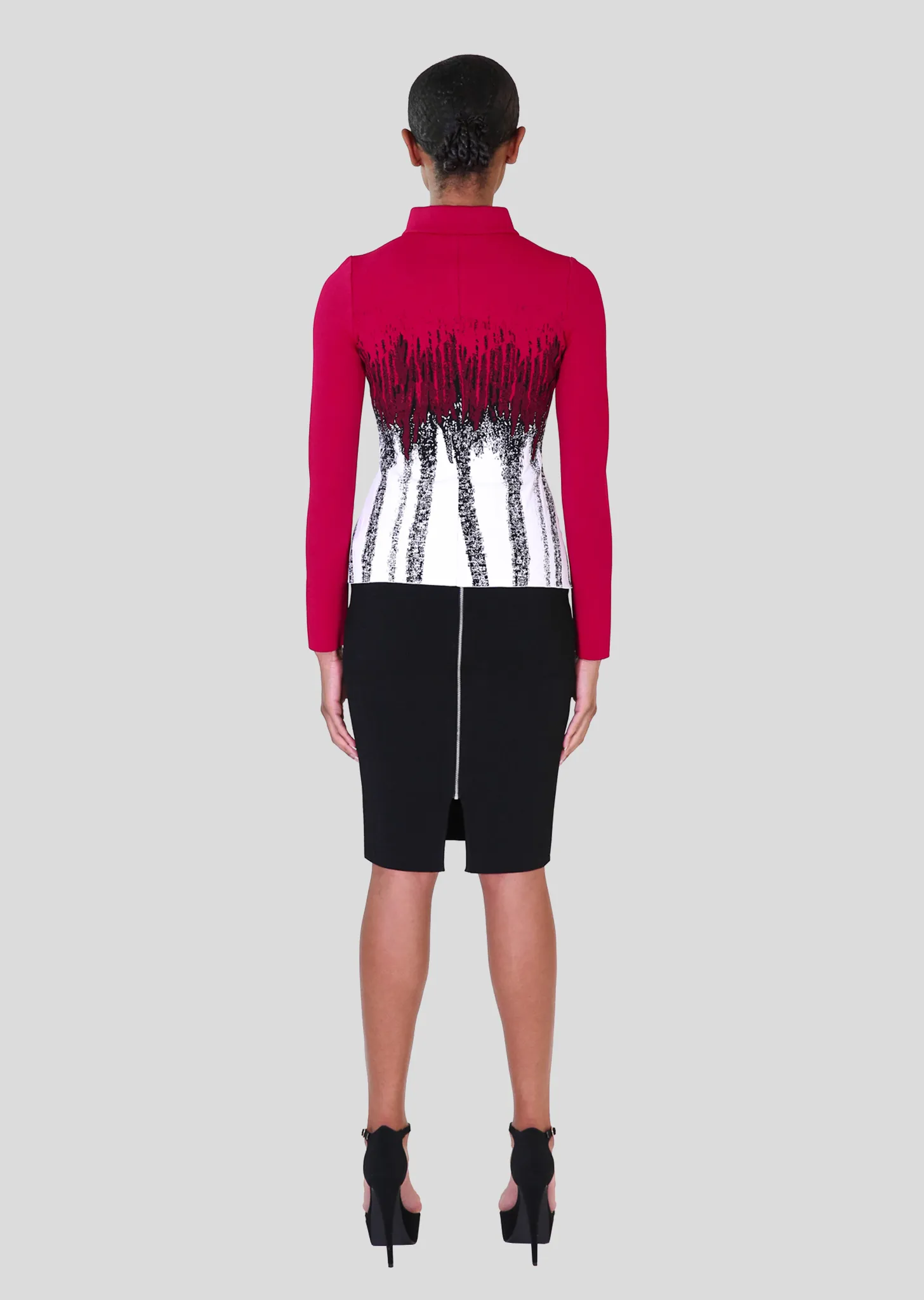 Phillipa - Brush Stroke Ombré Design Jacket