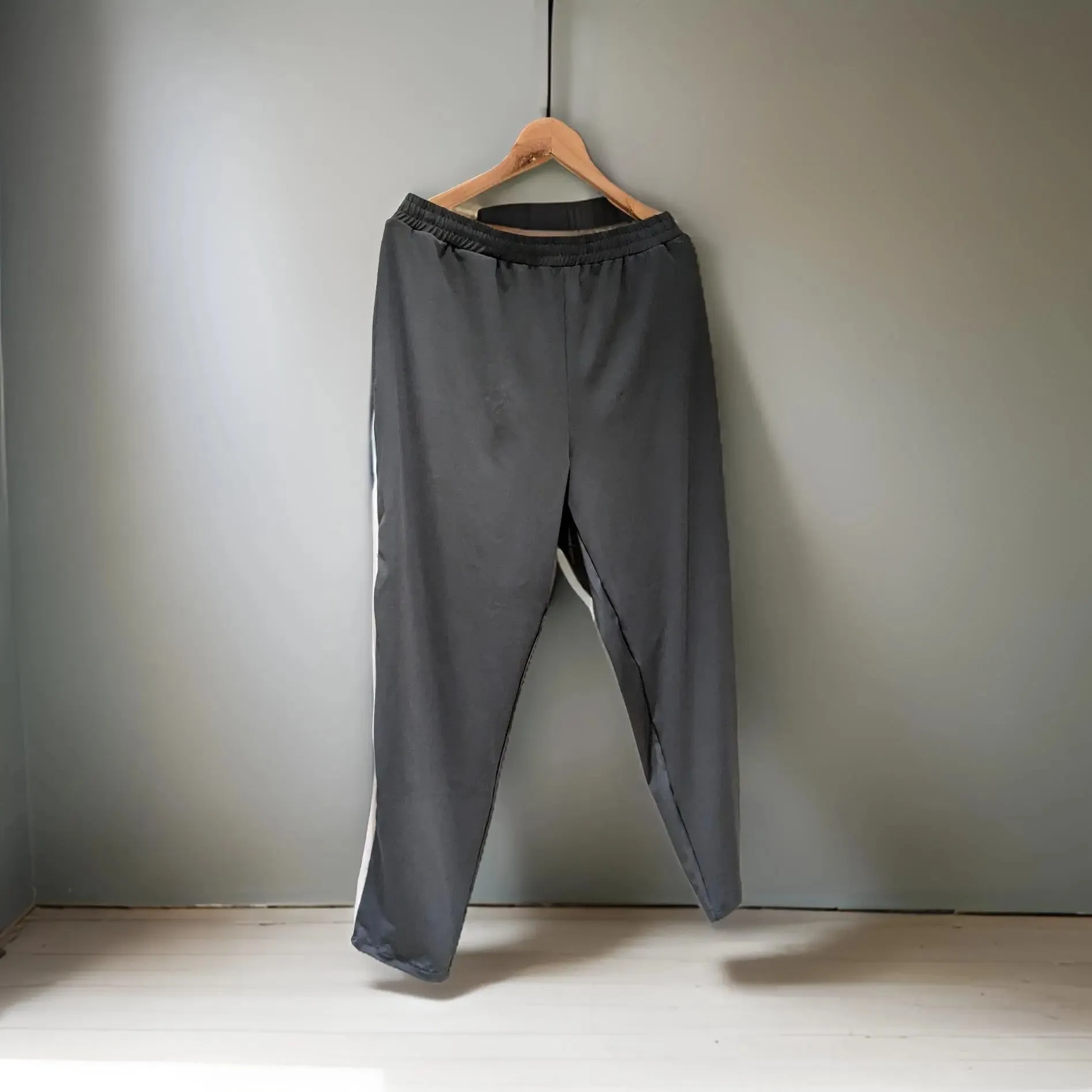 Premium Dark Grey Full Striped Track Pants/Lower from XXL to 12XL