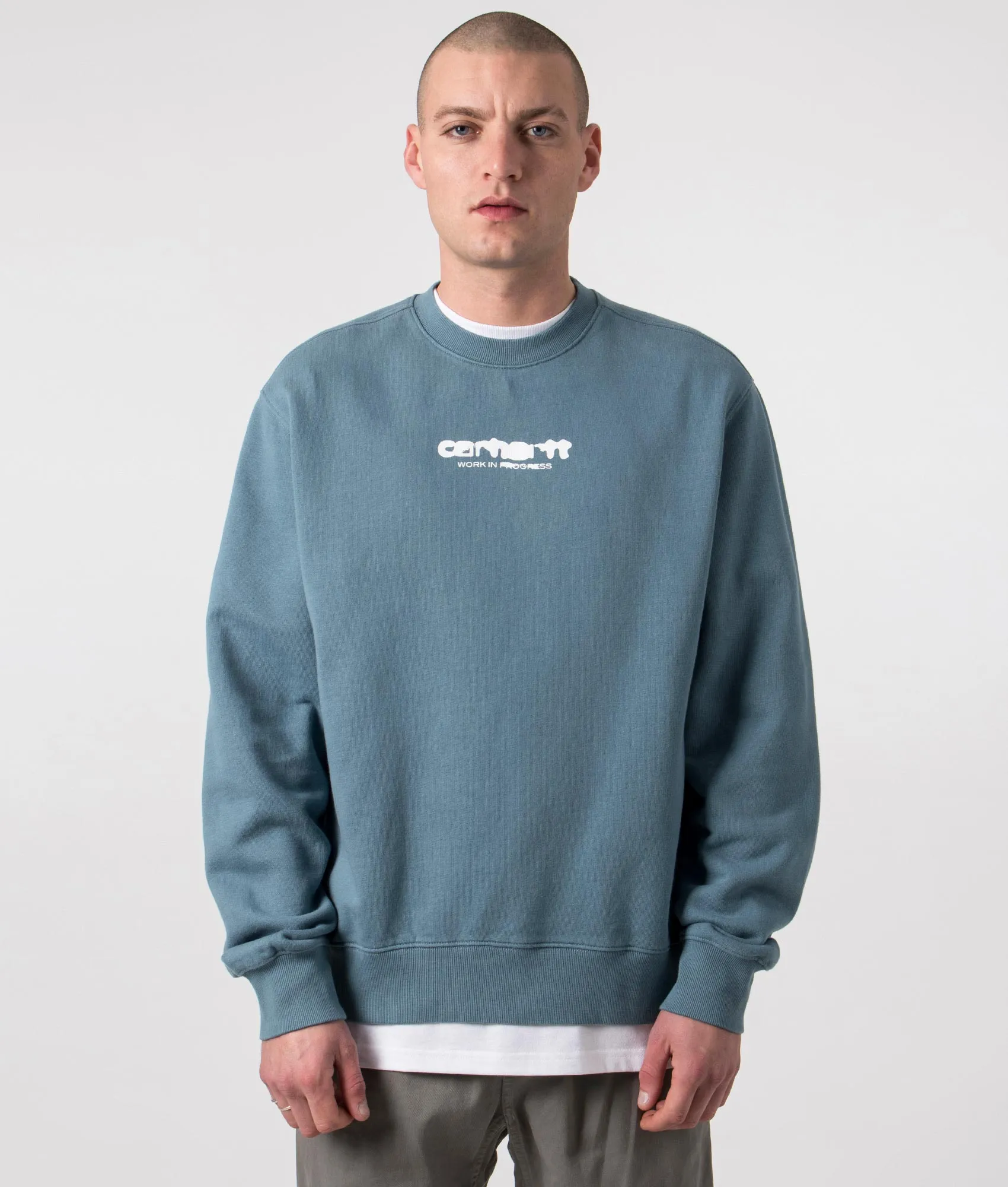 Relaxed Fit Ink Bleed Sweatshirt