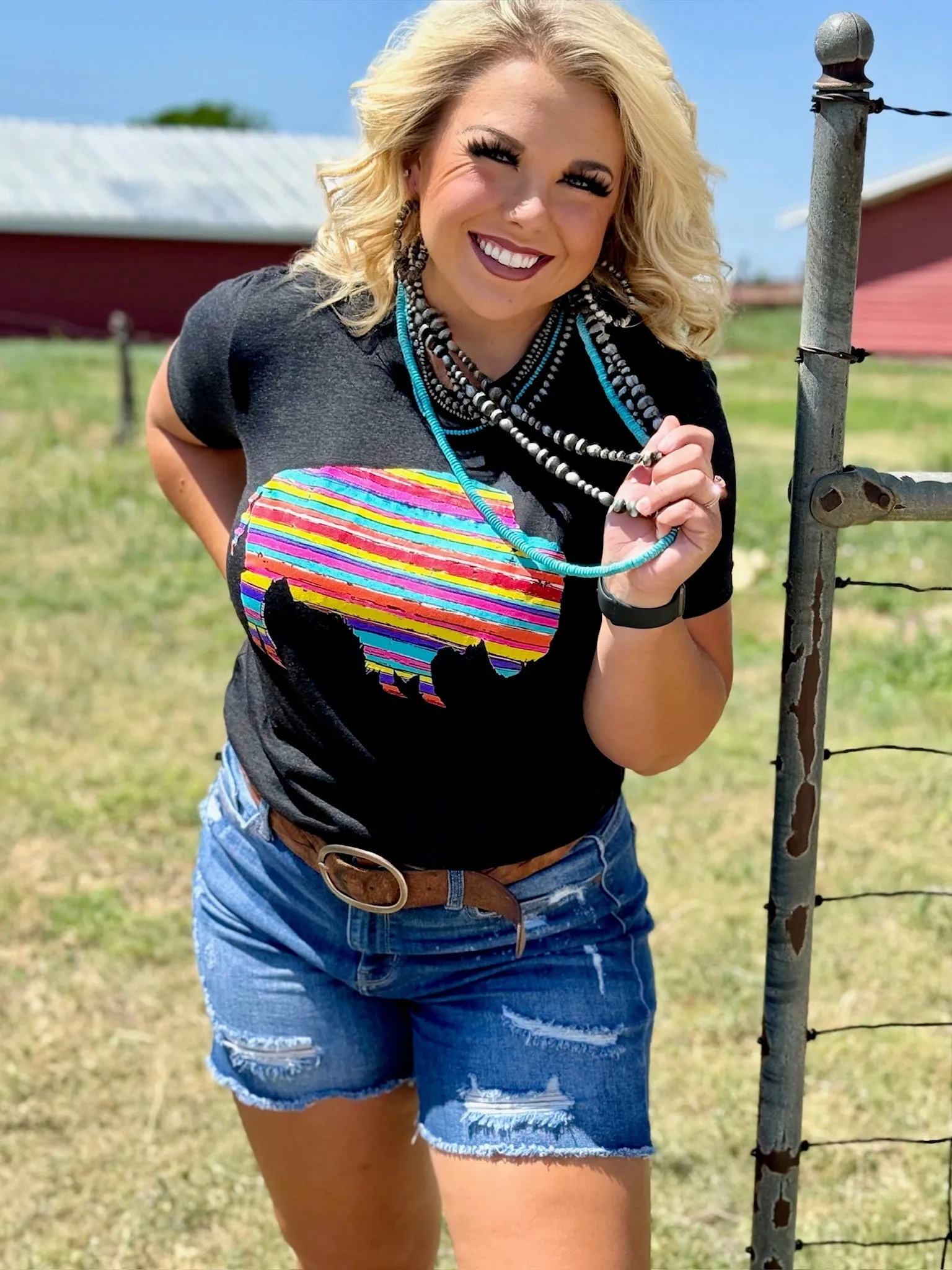 Serape Buffalo Tee