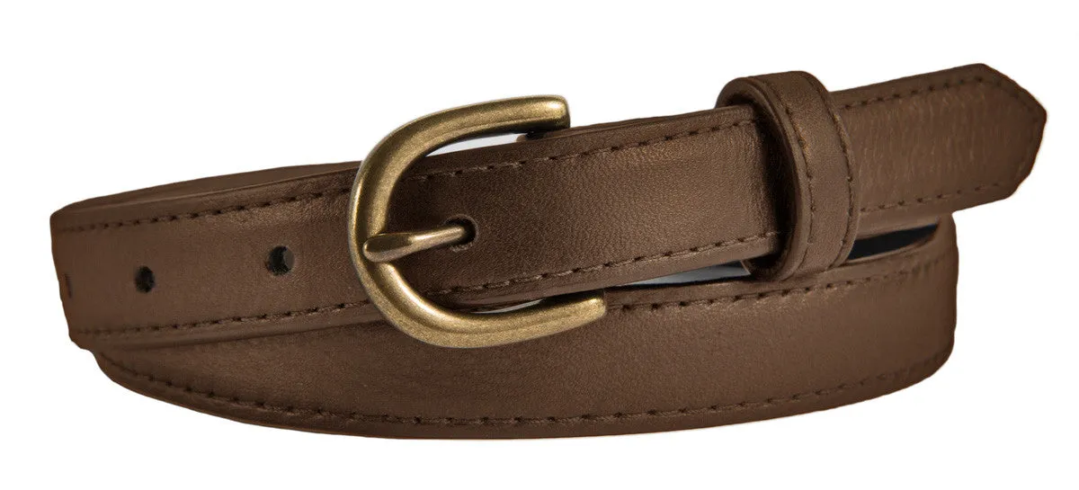 Soho Belt, (0.75") Antiqued Brass Buckle