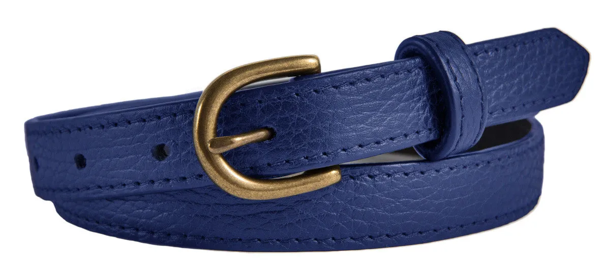 Soho Belt, (0.75") Antiqued Brass Buckle