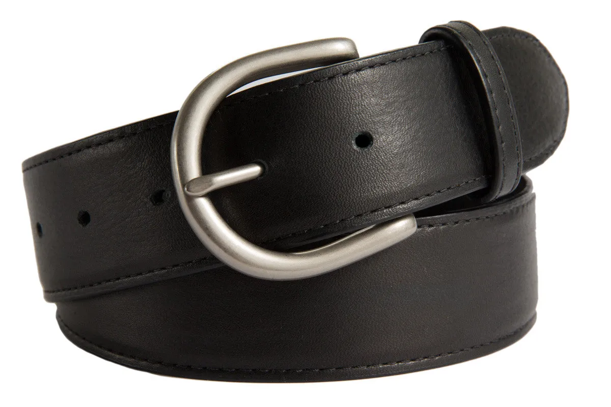 Soho Belt, (1.5") Brushed Silver Buckle