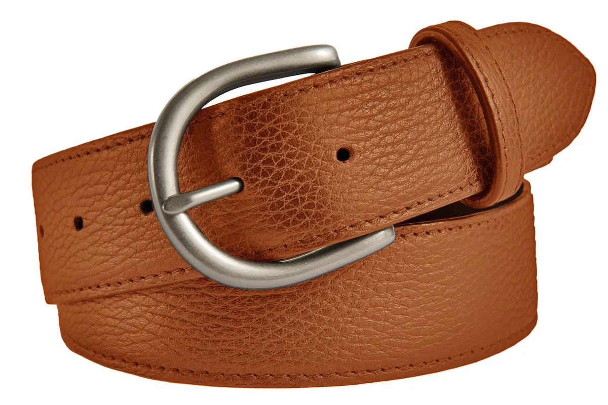 Soho Belt, (1.5") Brushed Silver Buckle