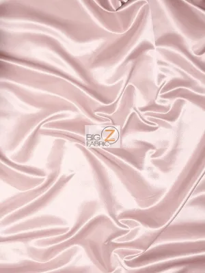 Solid Shiny Bridal Satin Fabric / Blush / Sold By The Yard