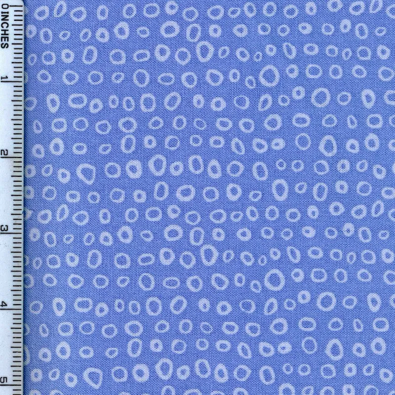 Stof Fabrics Dot Mania-7 Blue Cotton Prints