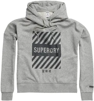 Superdry Women's Core Sport Cropped Hoodie Sweatshirt