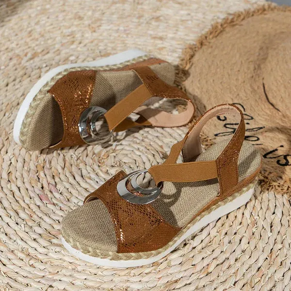 Sylvie - Elegant Wedge-heeled Espadrilles