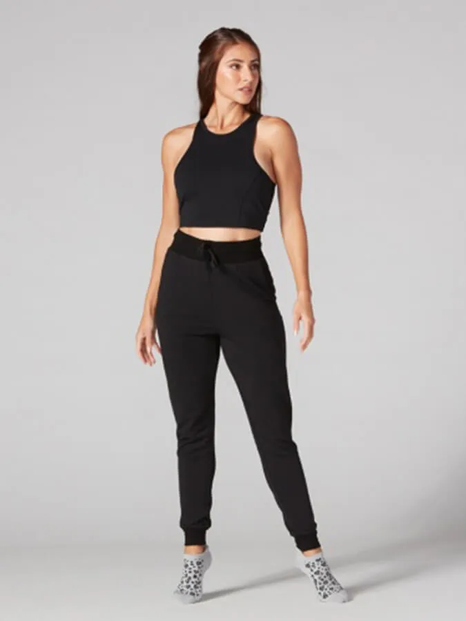 Tavi High Waisted Fitted  Women's Jogger - Ebony