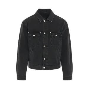 Trucker Denim Jacket in Black