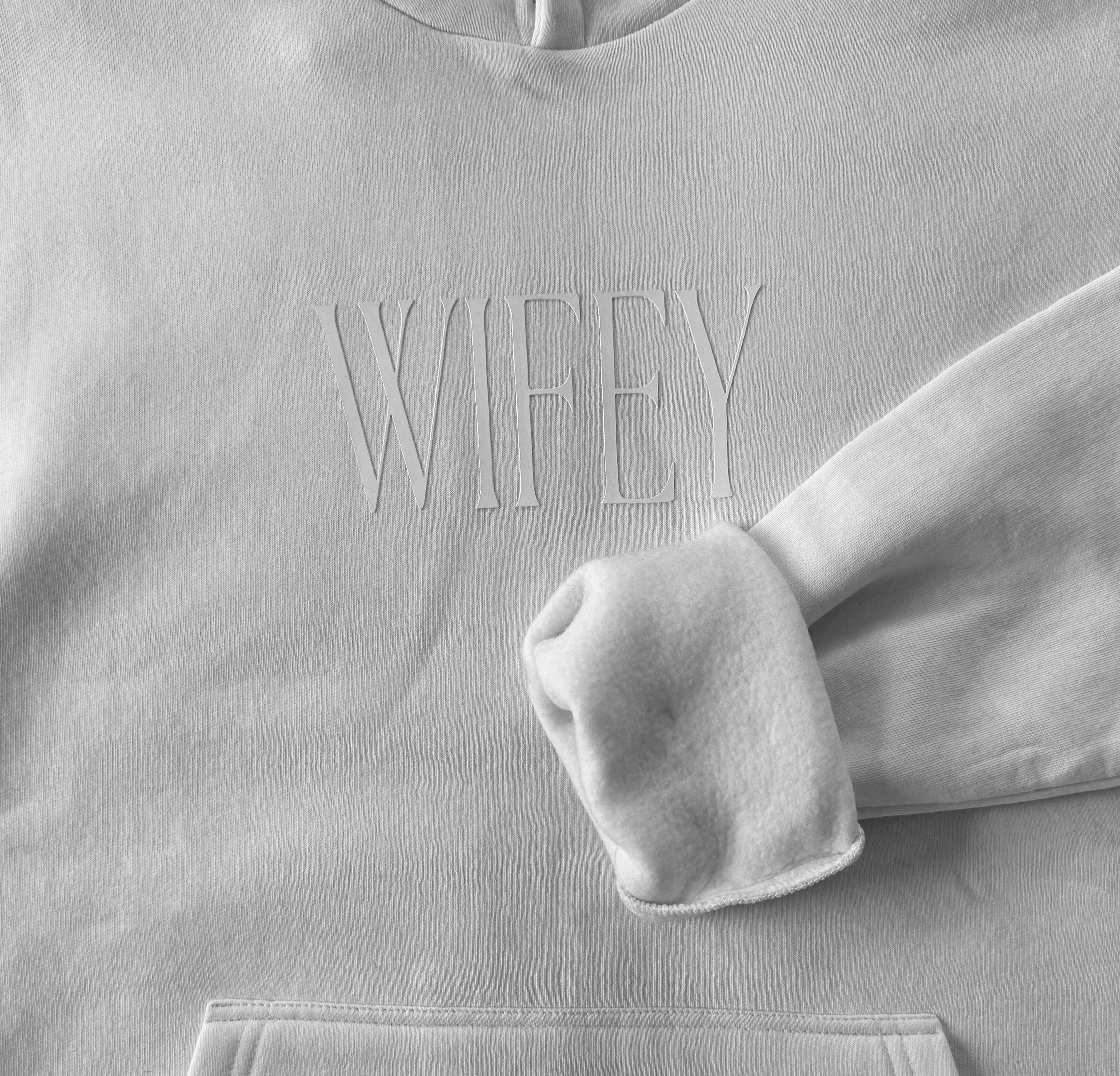 Wifey Pull Over Hoodie And Matching Jogger Set