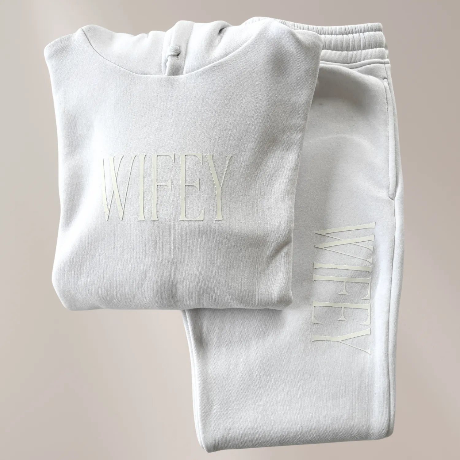 Wifey Pull Over Hoodie And Matching Jogger Set